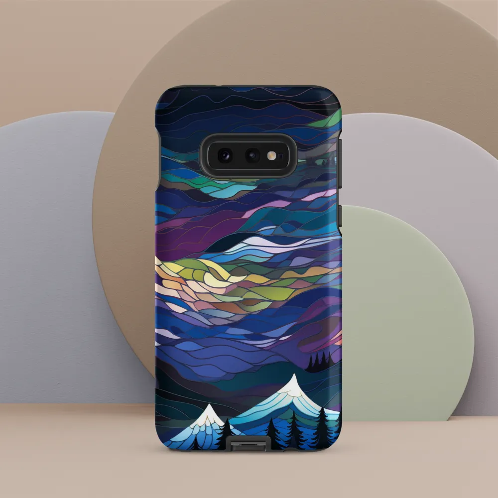 Twilight Peaks: An Abstract Mountain Landscape