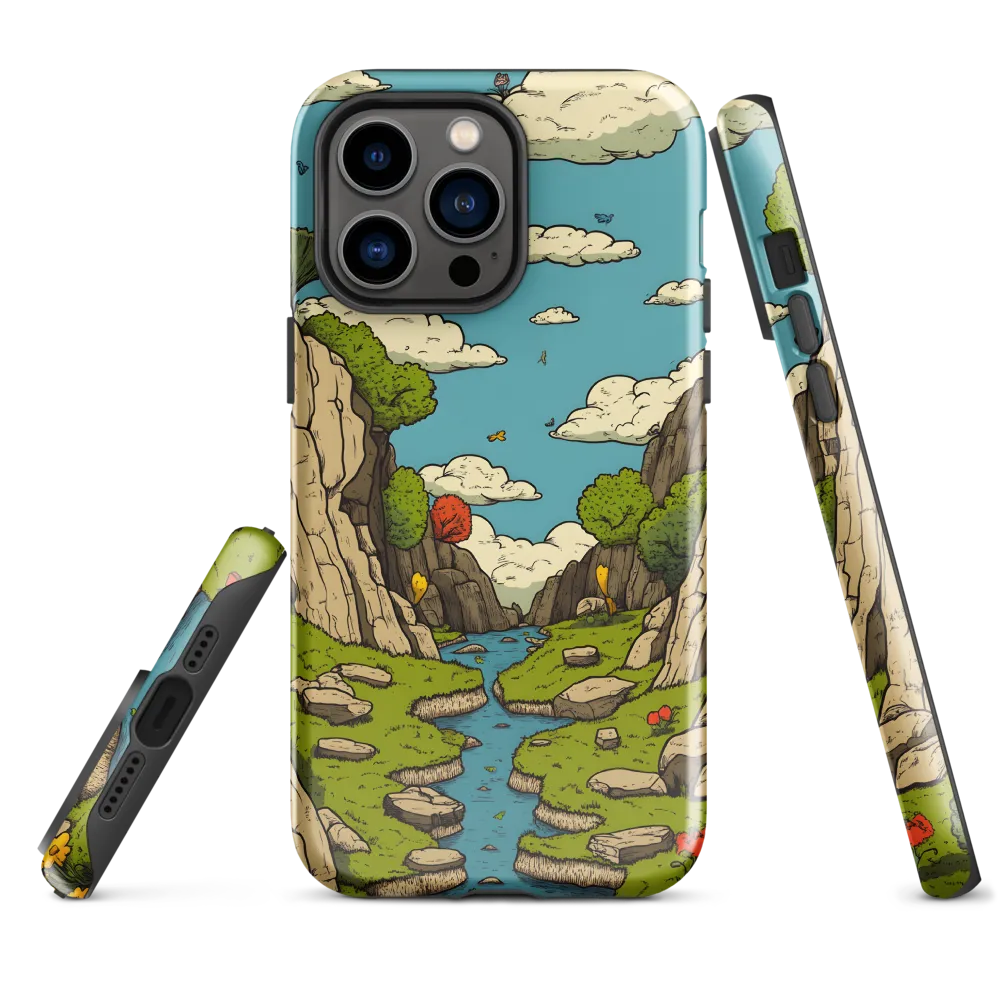 Whimsical Serenity: A Canyon Landscape