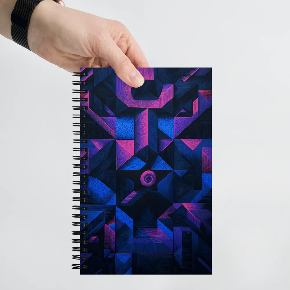 Mysterious Geometric Harmony | Spiral Notebook