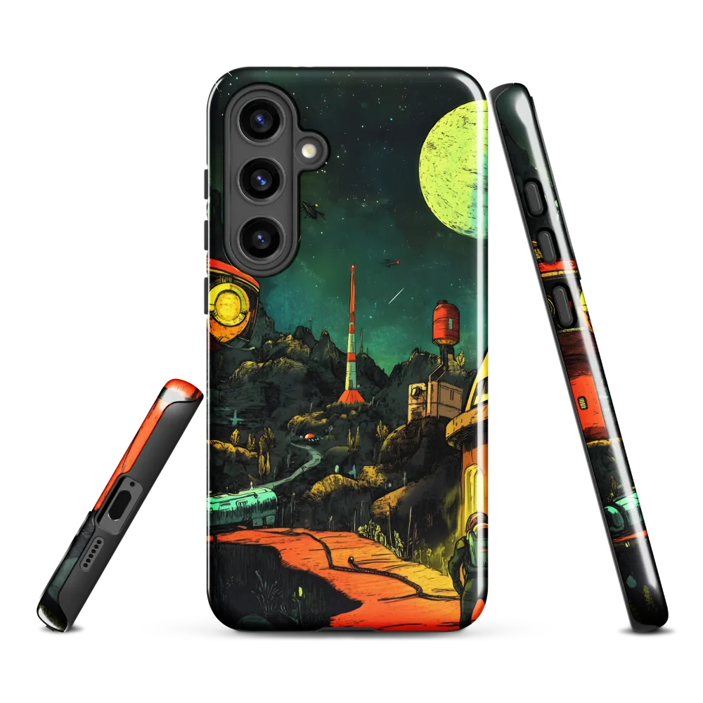Cosmic Exploration: The Silent Journey | Phone Case |  S24 Plus | Tough Case | Glossy
