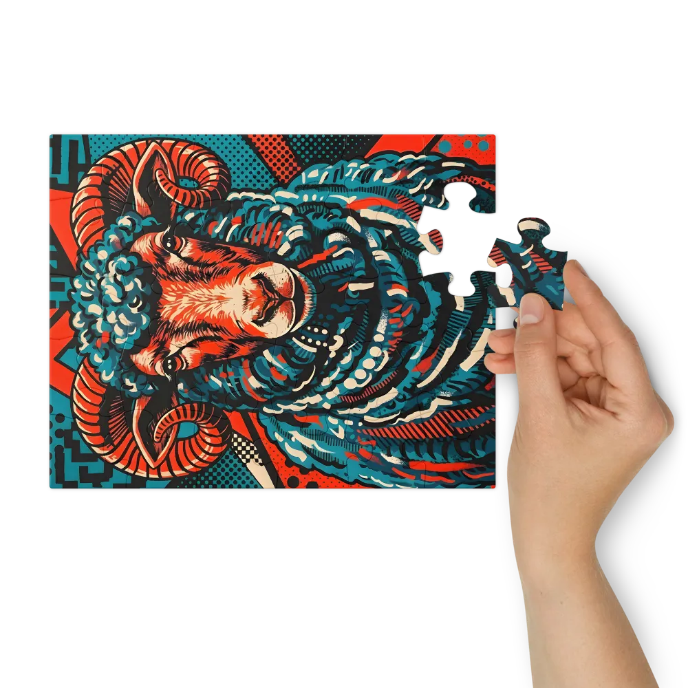 Electric Ram 
 Jigsaw Puzzle in Tin Box