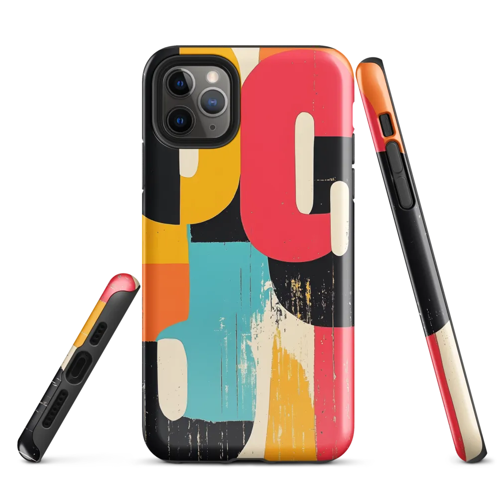 Colorful Curves: Numbers in Harmony | Phone Case |  11 Pro Max | Tough Case | Glossy