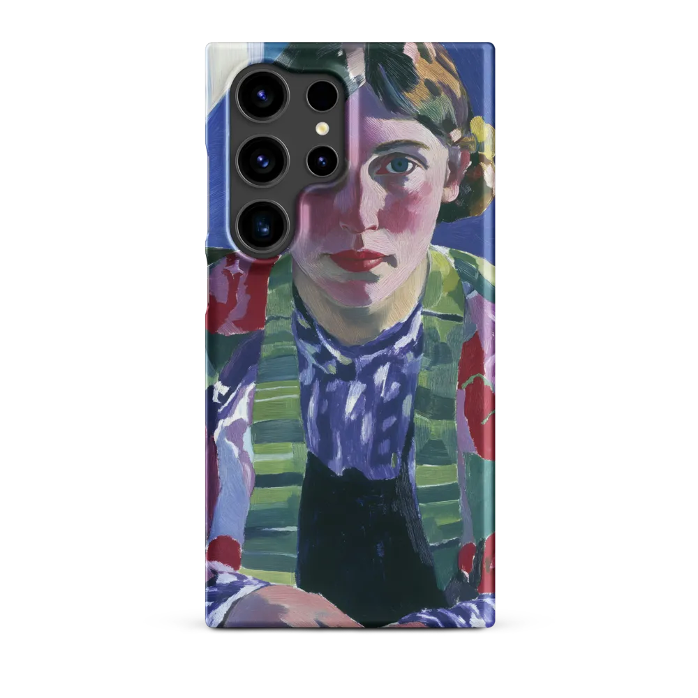 Vibrant Gaze: A Modernist Portrait