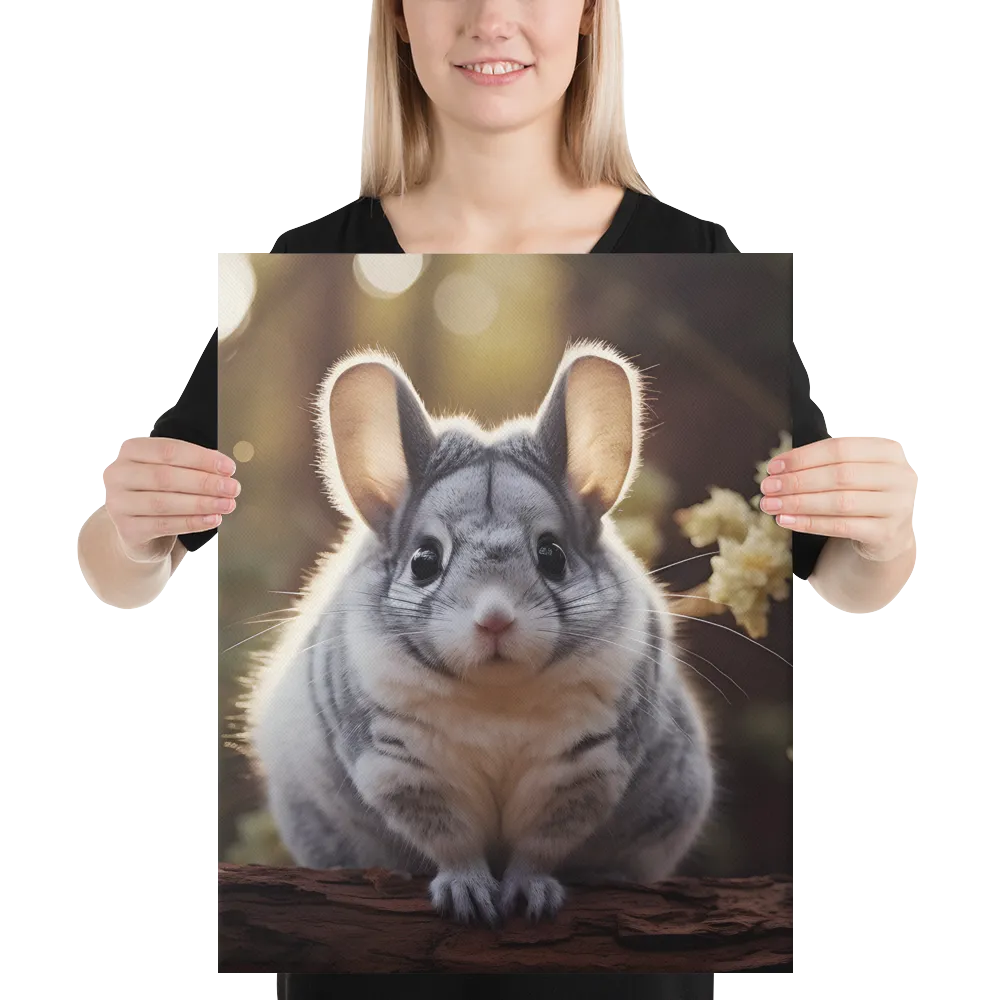Curious Chinchilla in the Forest
