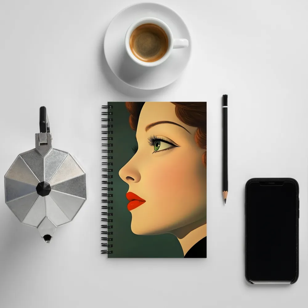 Elegance in Profile | Spiral Notebook