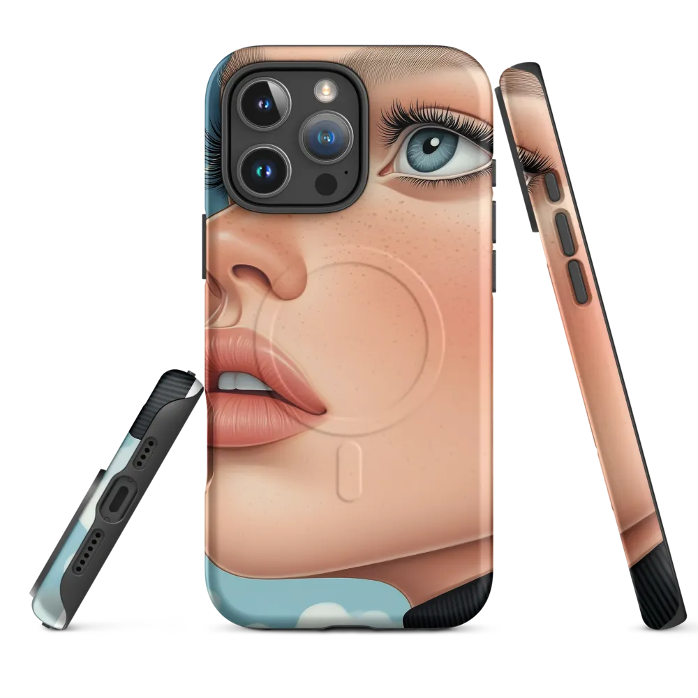 Serenity in Blue | Phone Case |  16 Pro Max | MagSafe® Tough Case | Matte