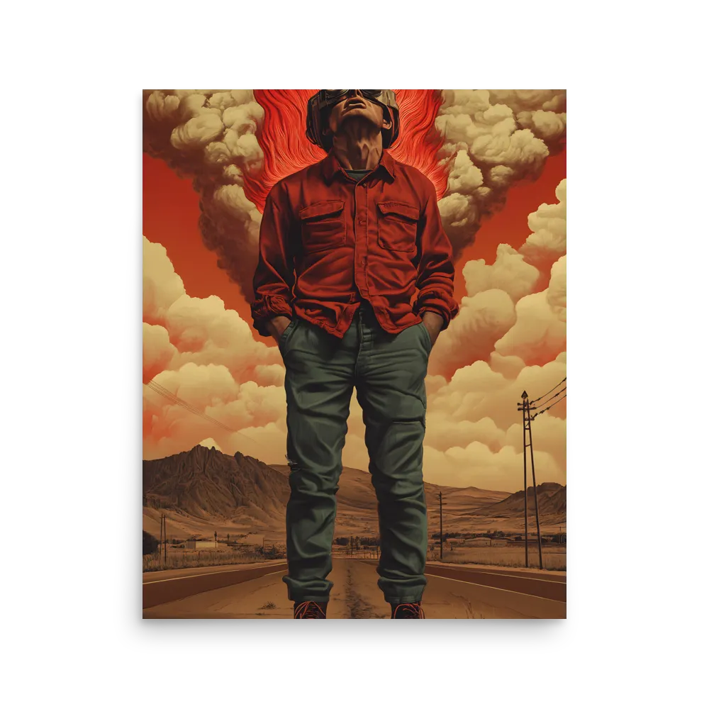 Defiant Spirit in a Surreal Landscape | Poster | 16″×20″
