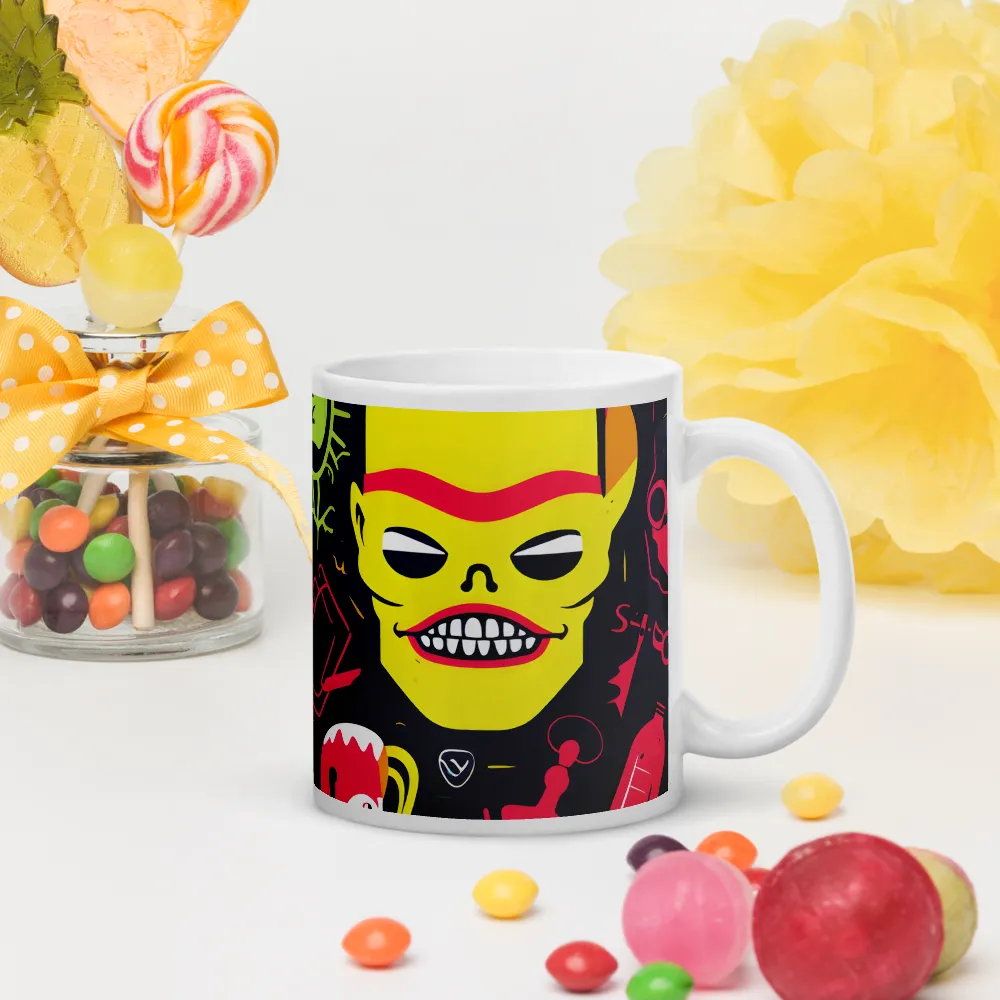 Neon Revelry: A Quirky Exploration of Modern Pop Art | Mugs | Multiple Sizes & Colors