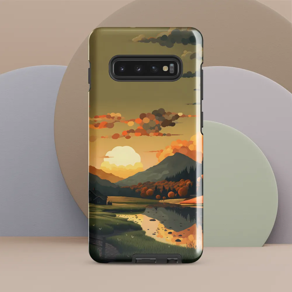 Whispers of Autumn: A Tranquil Evening | Phone Case |  S10 Plus | Tough Case | Glossy