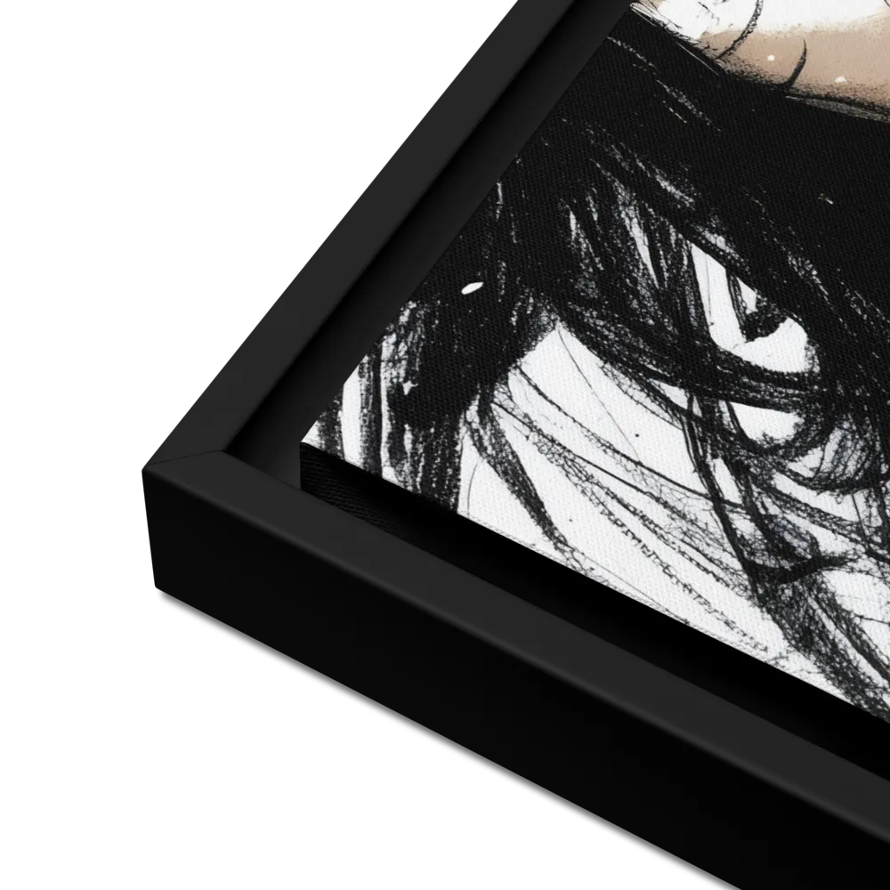 Whispers of Elegance | Canvas with Black Frame | 18″×24″