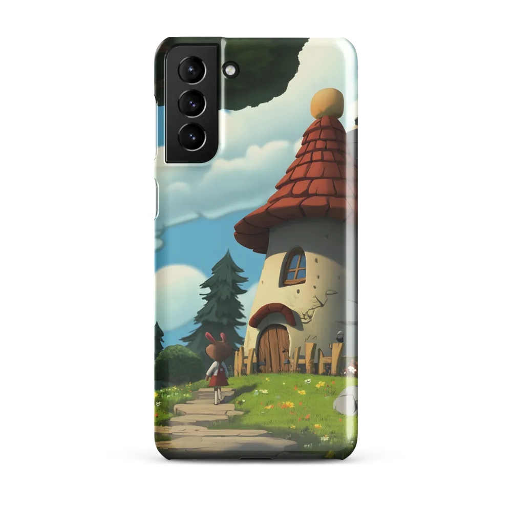 Whimsical Cottage in a Serene Landscape | Phone Case |  S21 Plus | Snap Case | Glossy