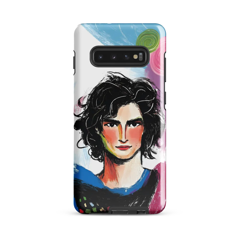 Vibrant Portrait of Youth | Phone Case |  S10 Plus | Tough Case | Glossy