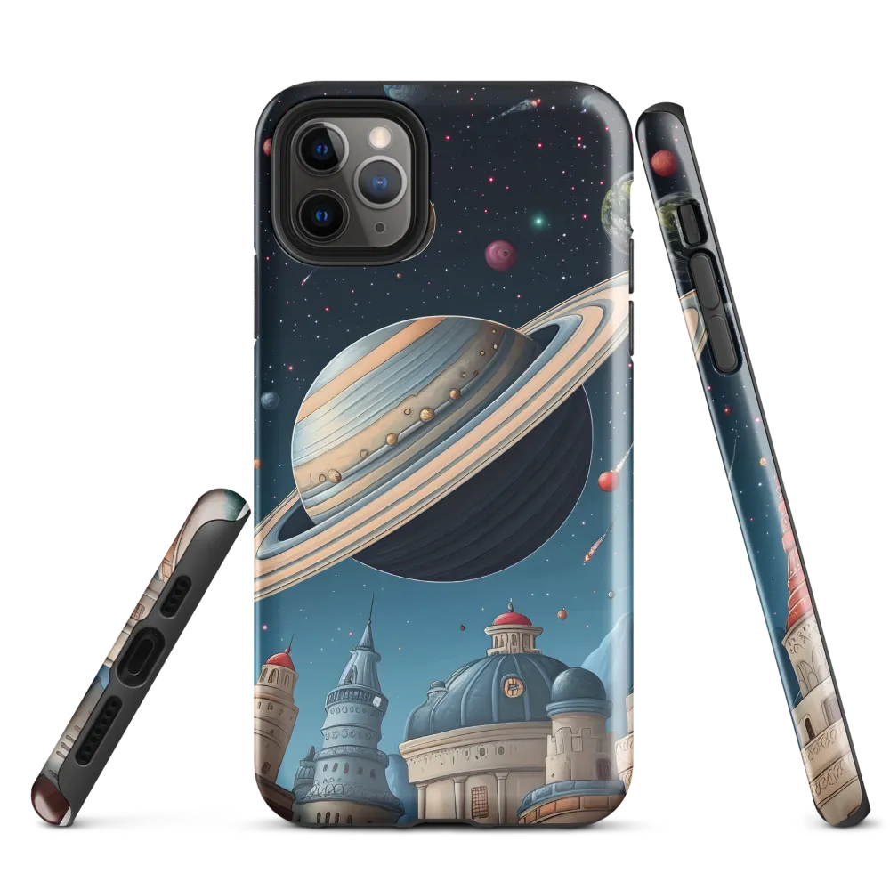 Celestial Cityscape: Wonders of the Cosmos | Phone Case |  11 Pro Max | Tough Case | Glossy