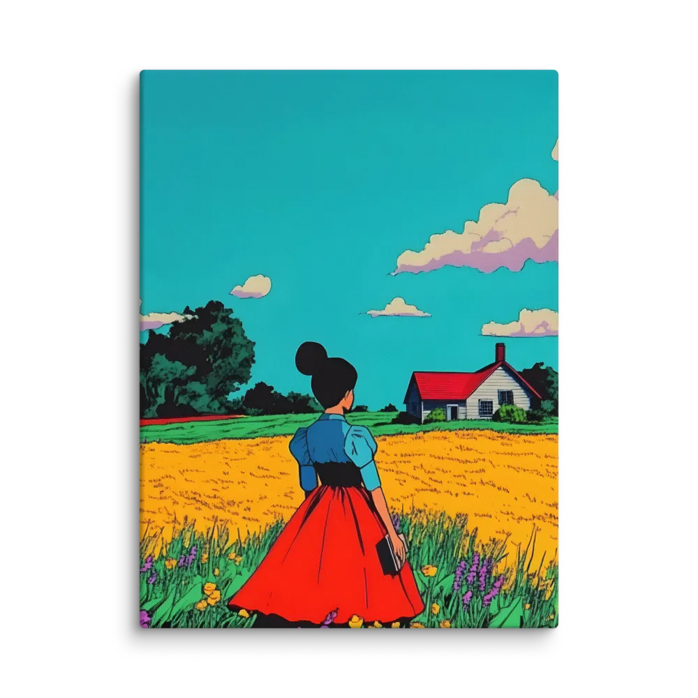 Whispers of a Sunlit Meadow | Canvas | 24″×32″