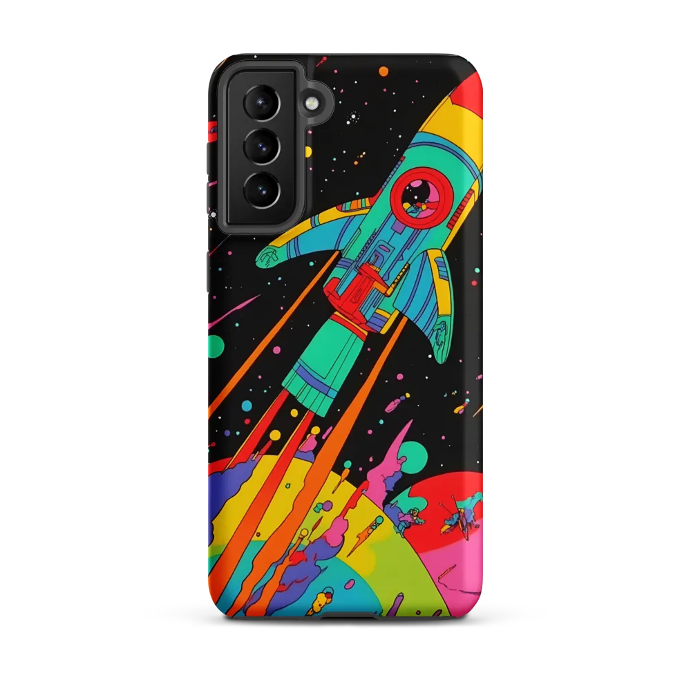 Cosmic Voyage: The Neon Lift-Off