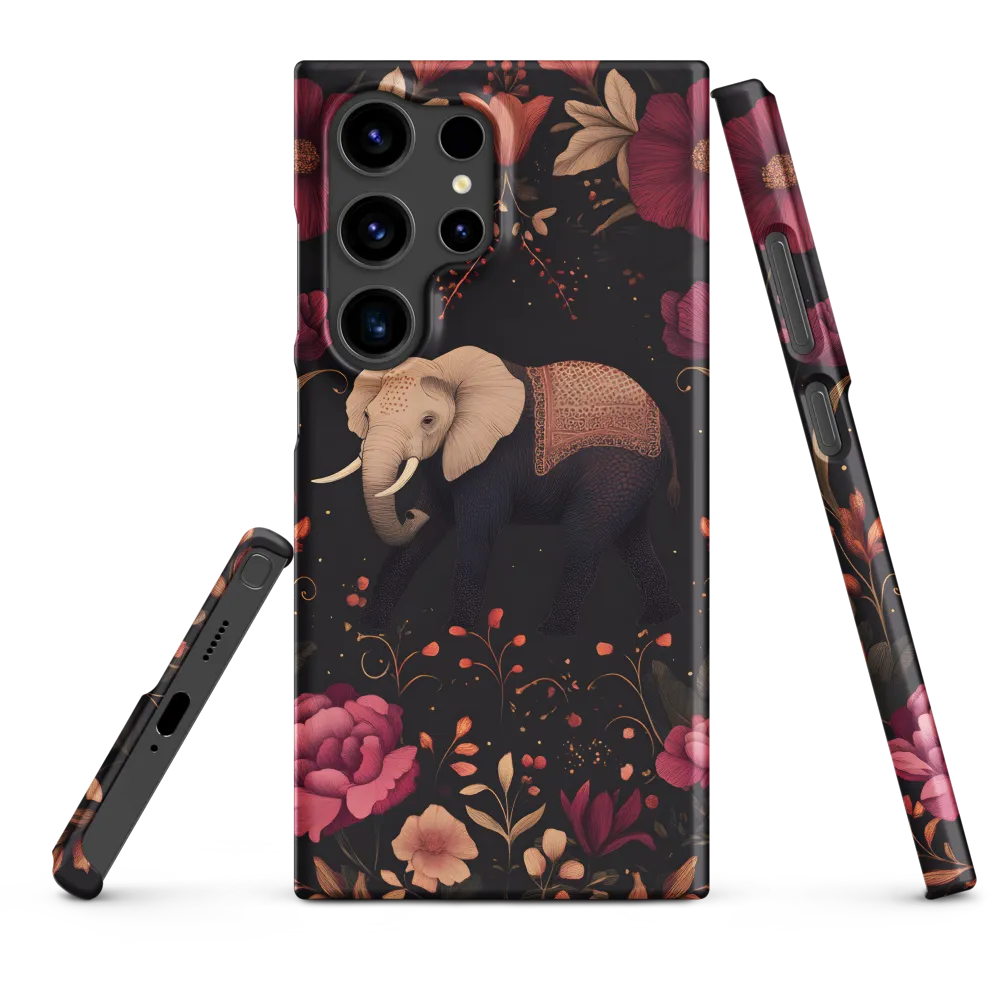 Whispers of the Wild: Elephants and Blooms