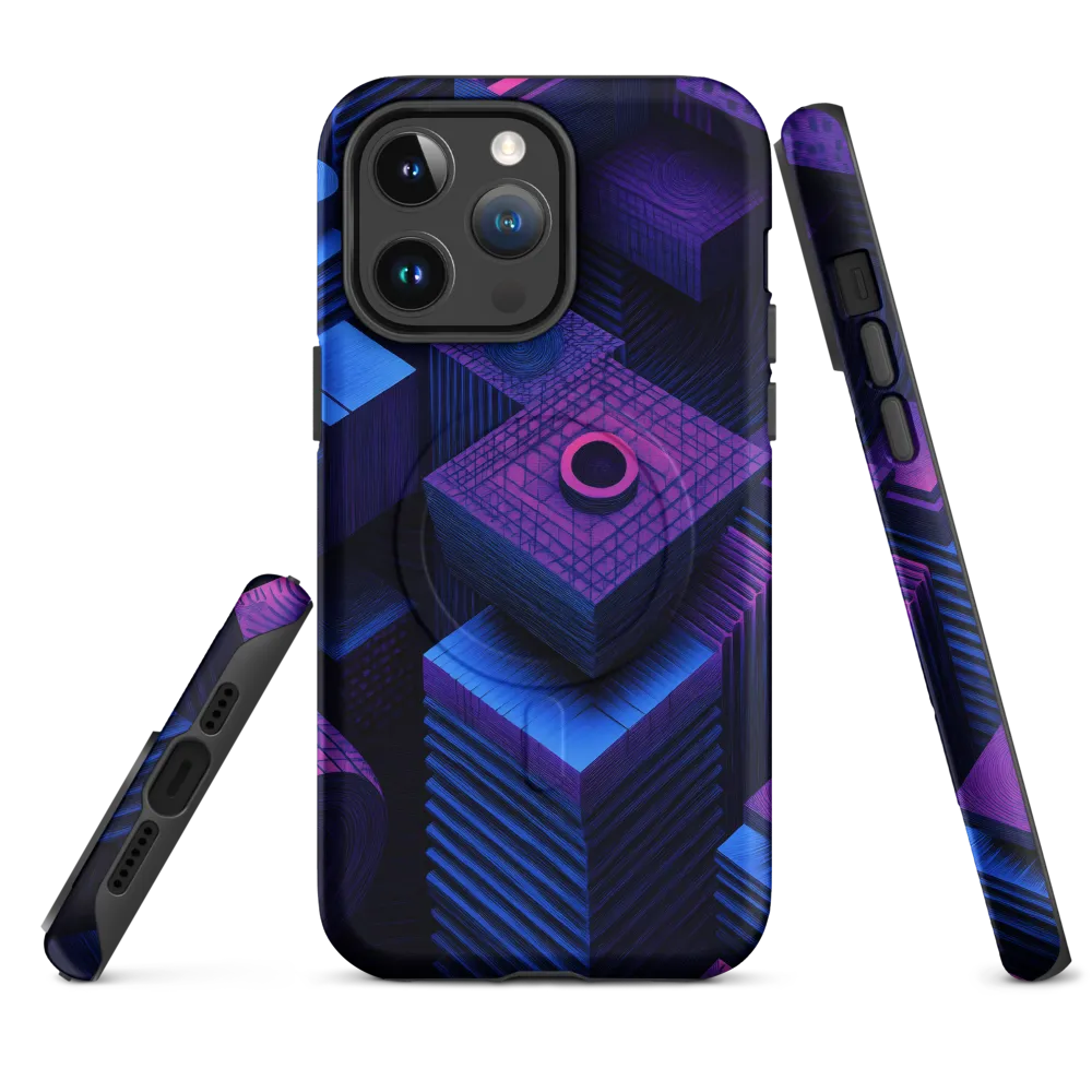 Geometric Dreams in Blue and Purple