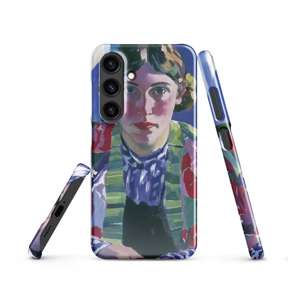Vibrant Gaze: A Modernist Portrait