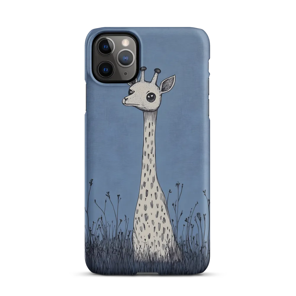 Whimsical Giraffe in Blue