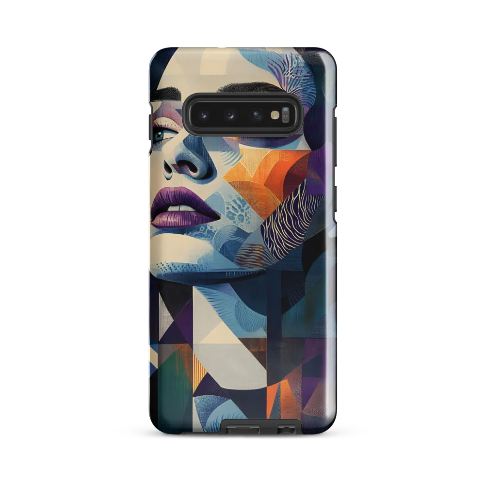 Fragmented Mystery: A Modern Portrait | Phone Case |  S10 Plus | Tough Case | Glossy