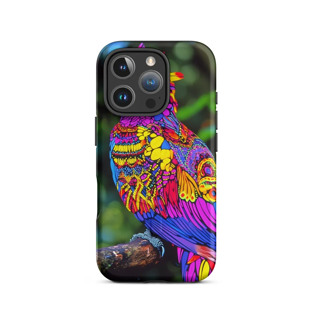 Vibrant Psychedelic Parrot