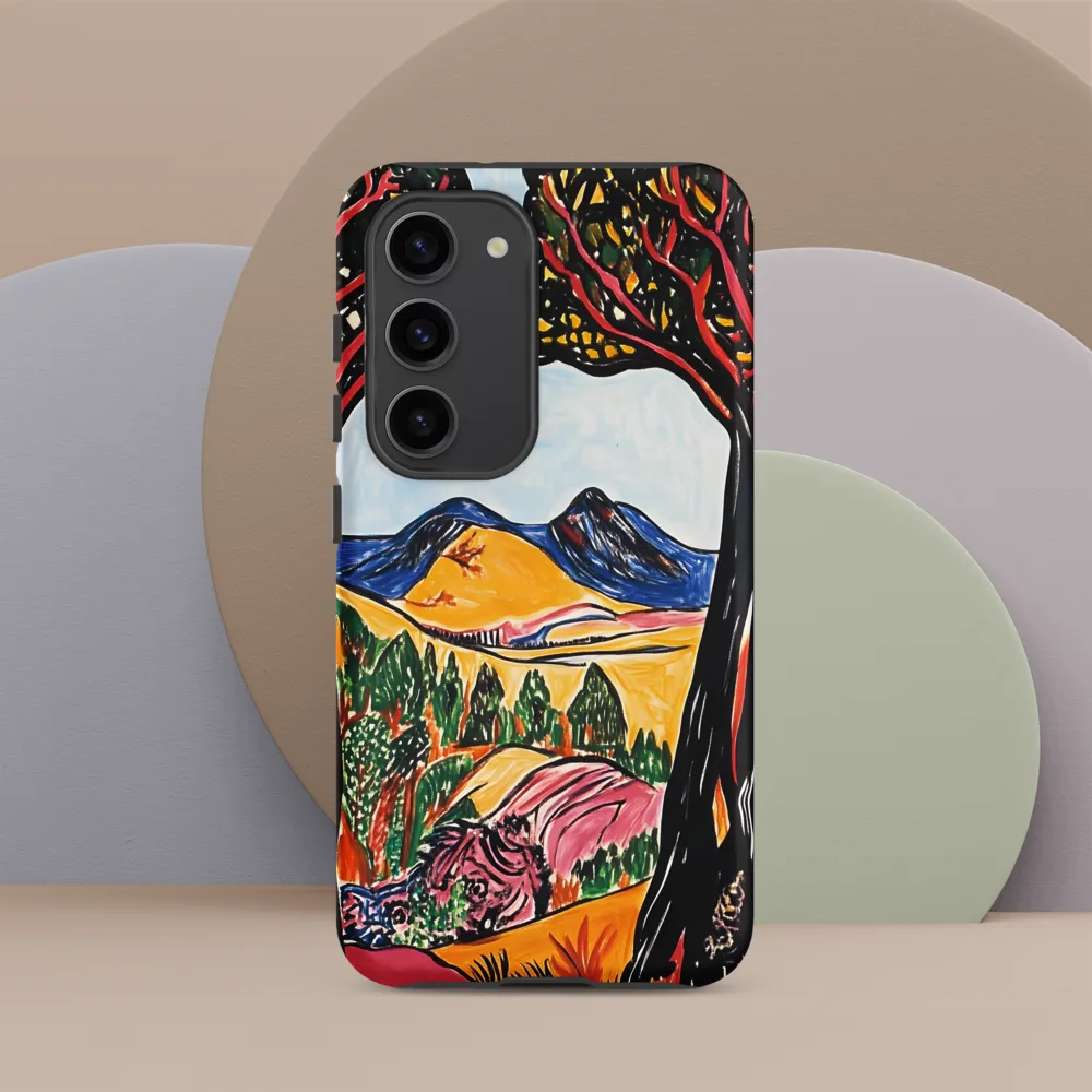Vibrant Nature's Embrace | Phone Case |  S23 | Tough Case | Matte