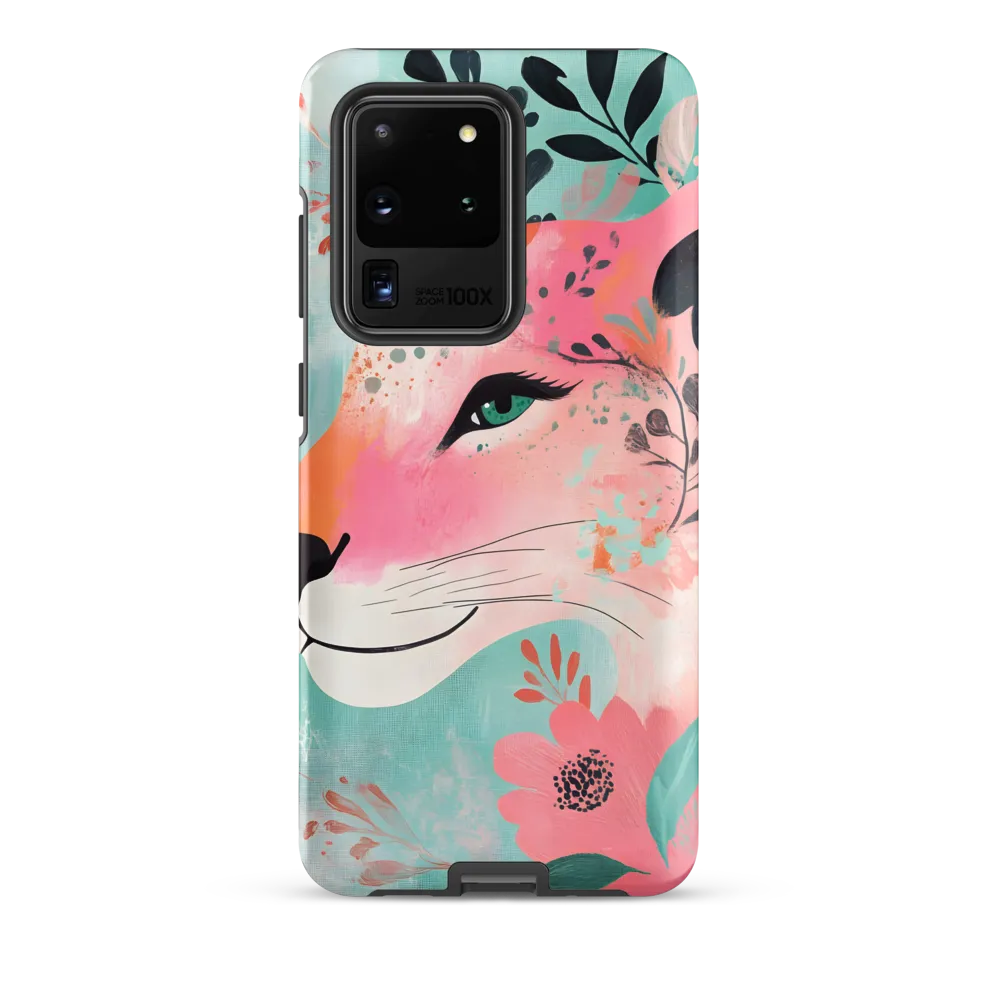 Whimsical Majesty: A Floral Lion