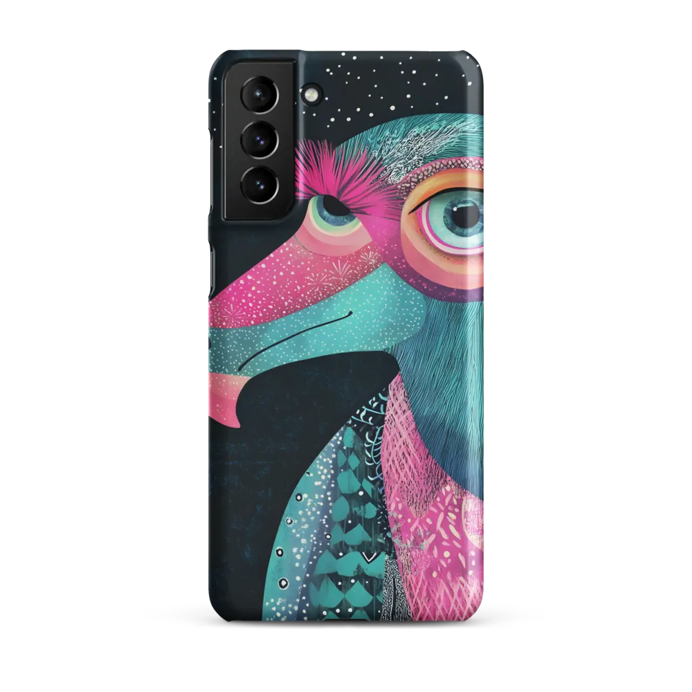 Whimsical Vulture: A Dance of Colors | Phone Case |  S21 Plus | Snap Case | Matte