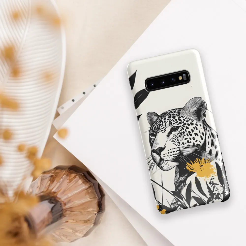 Majestic Leopard Amongst Flora | Phone Case |  S10 Plus | Snap Case | Glossy