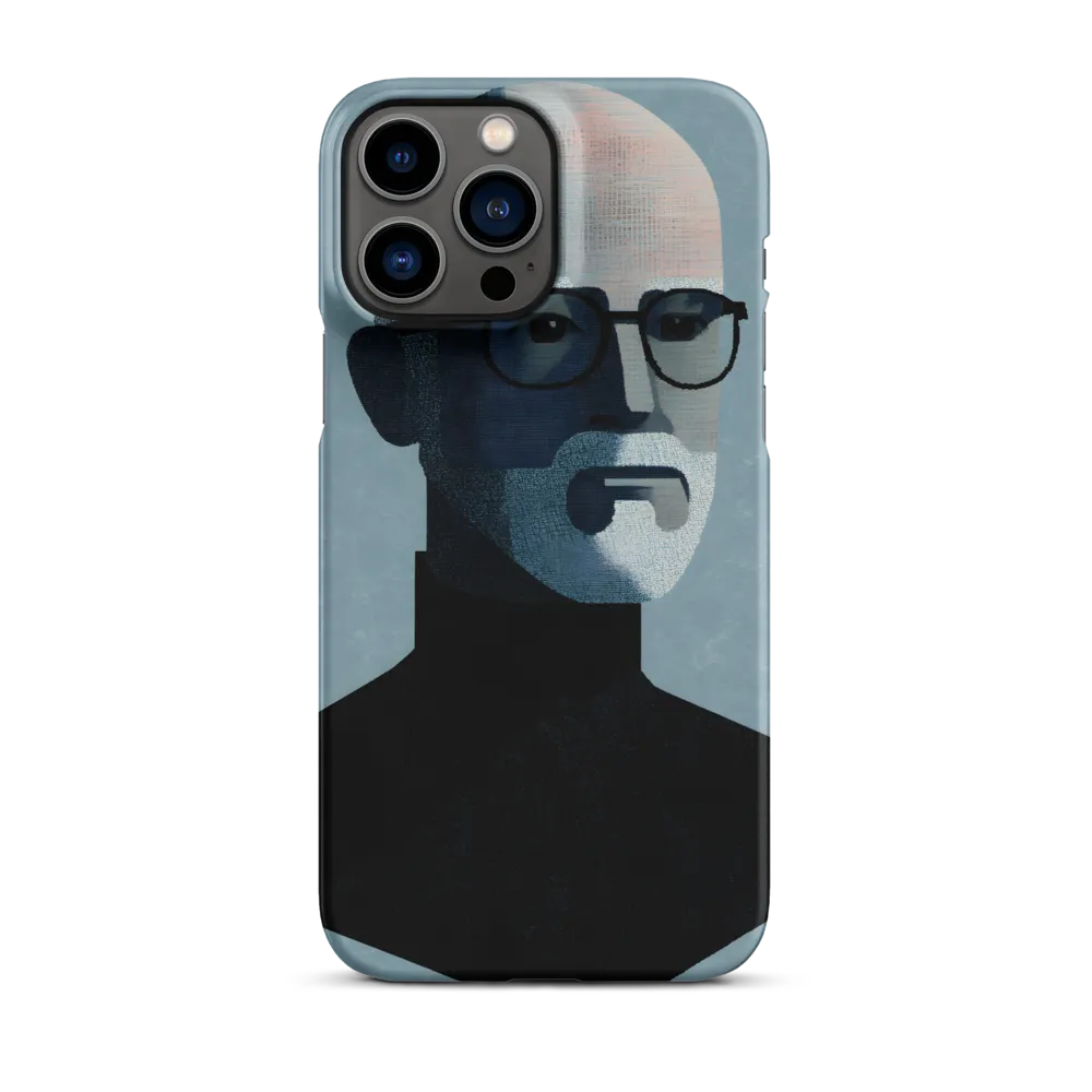 Minimalist Portrait of a Modern Man | Phone Case |  13 Pro Max | Snap Case | Matte