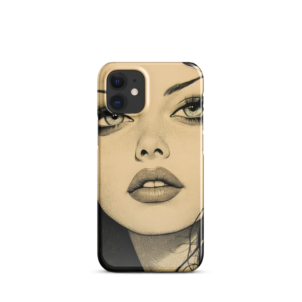 Enigmatic Gaze | Phone Case |  12 Mini | Snap Case | Glossy