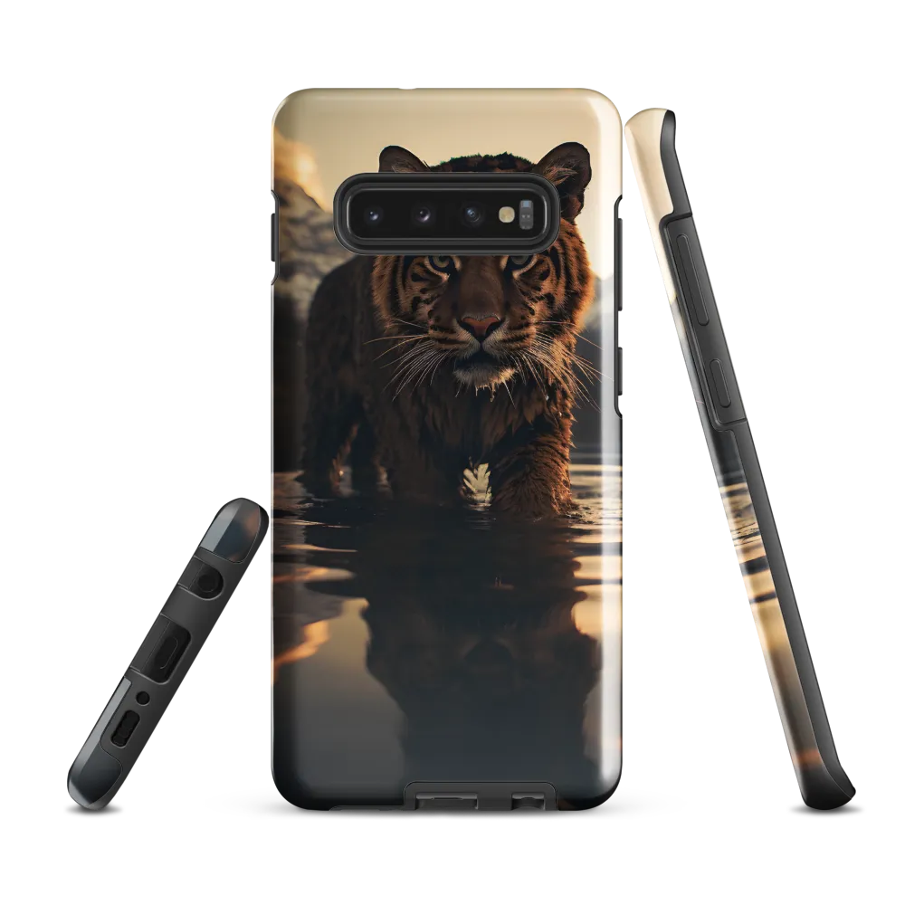 Majestic Reflection: The Tiger's Domain | Phone Case |  S10 Plus | Tough Case | Glossy