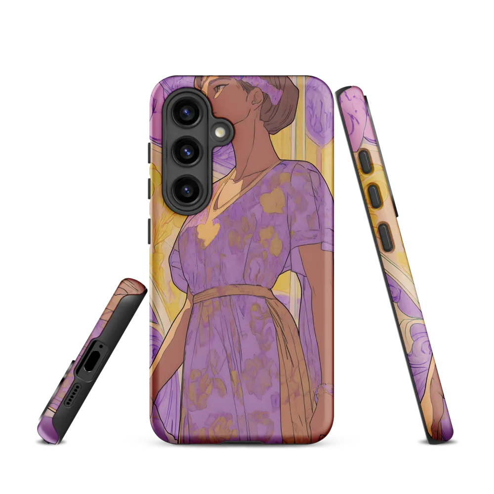 Elegance in Floral Harmony | Phone Case |  S24 | Tough Case | Matte