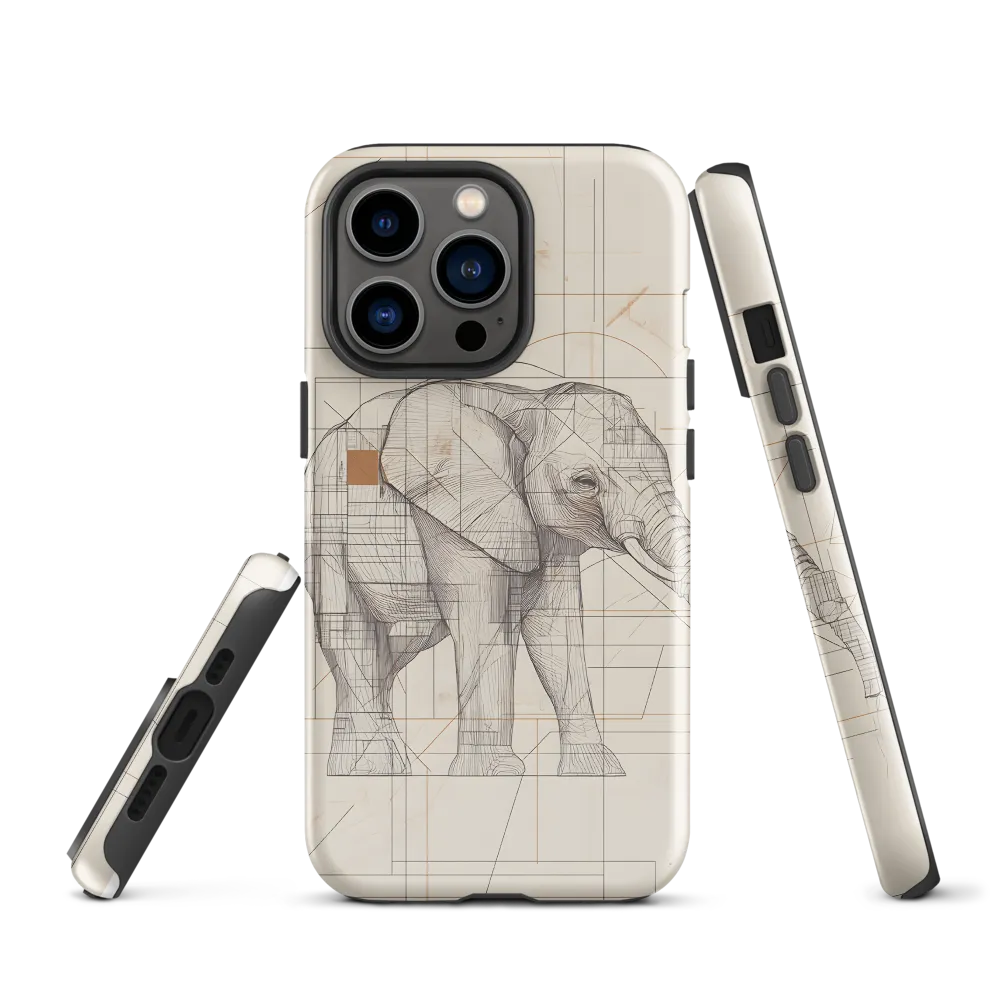 Geometric Elegance: The Steel Elephant