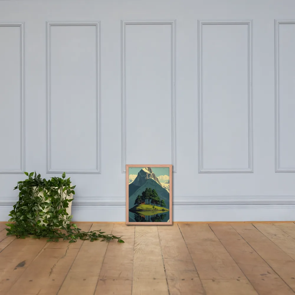 Whispers of Tranquility | Poster with Red oak Frame | 12″×16″