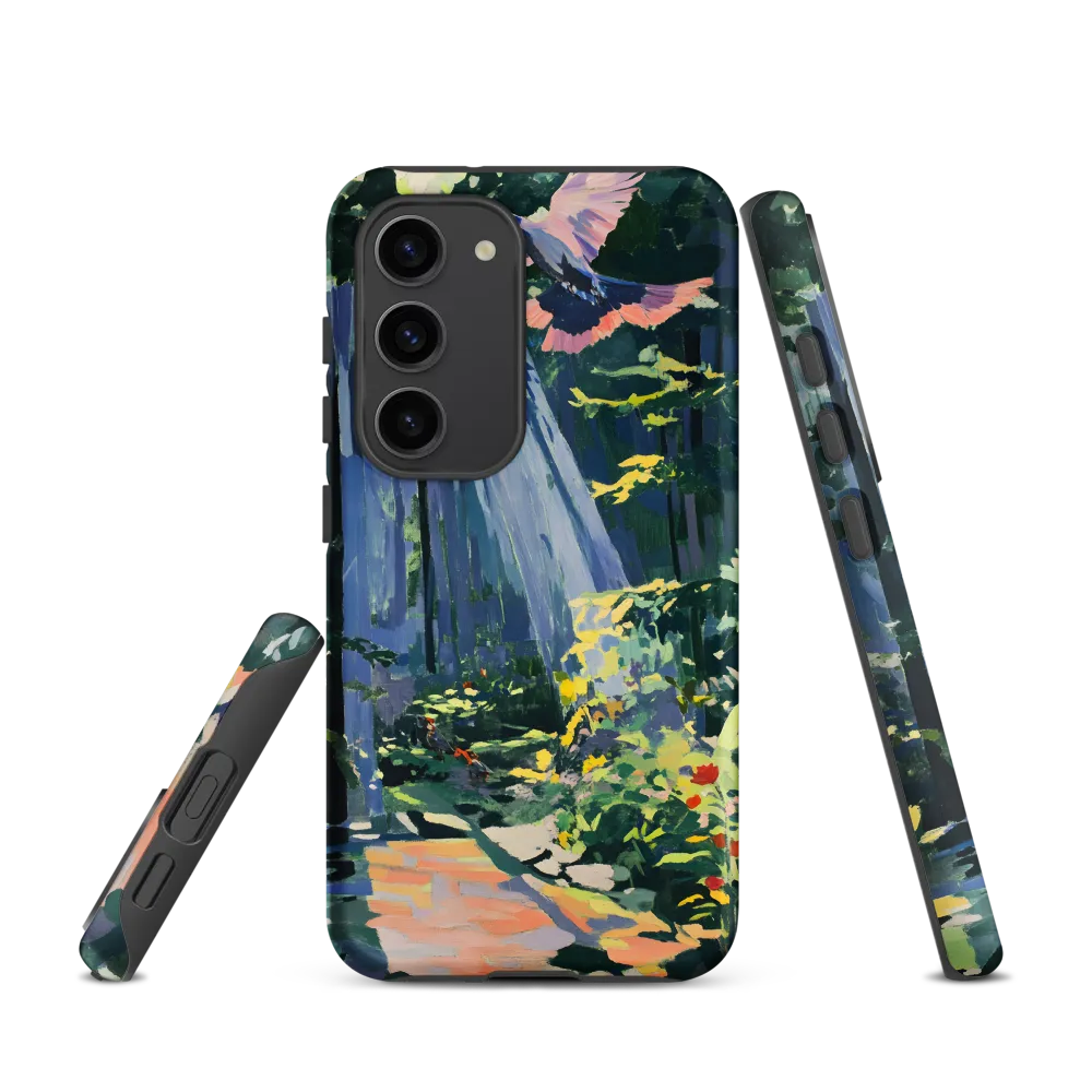 Flight of Light: A Serene Forest | Phone Case |  S23 | Tough Case | Matte