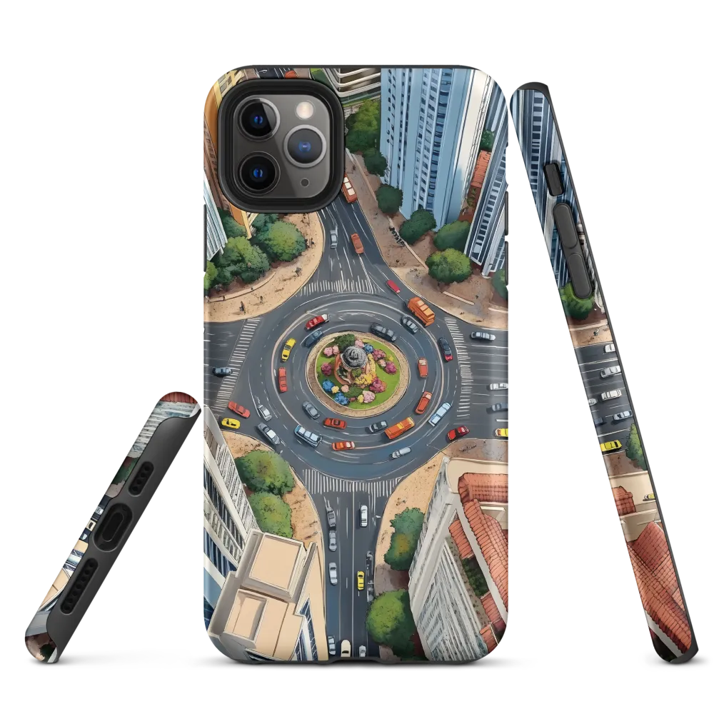 Urban Symphony: Aerial Vision of City Life