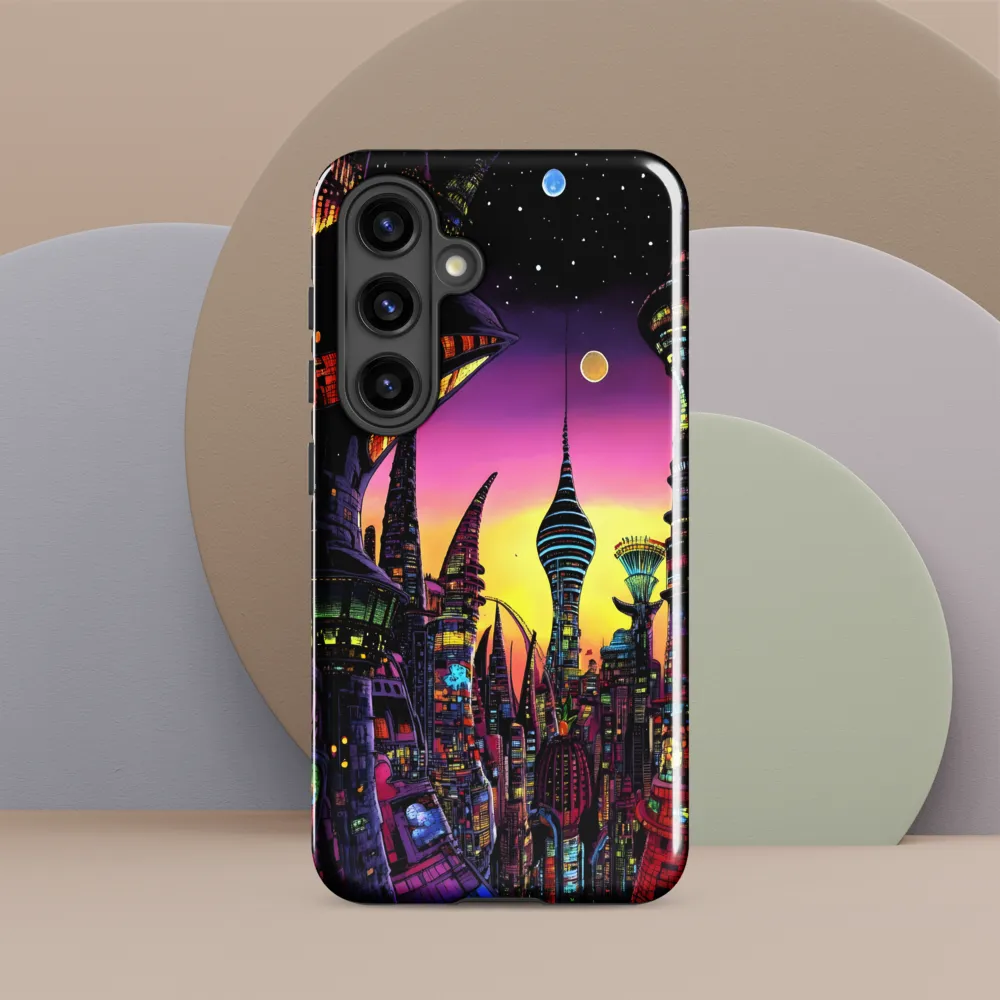 Futuristic Cityscape at Dusk
