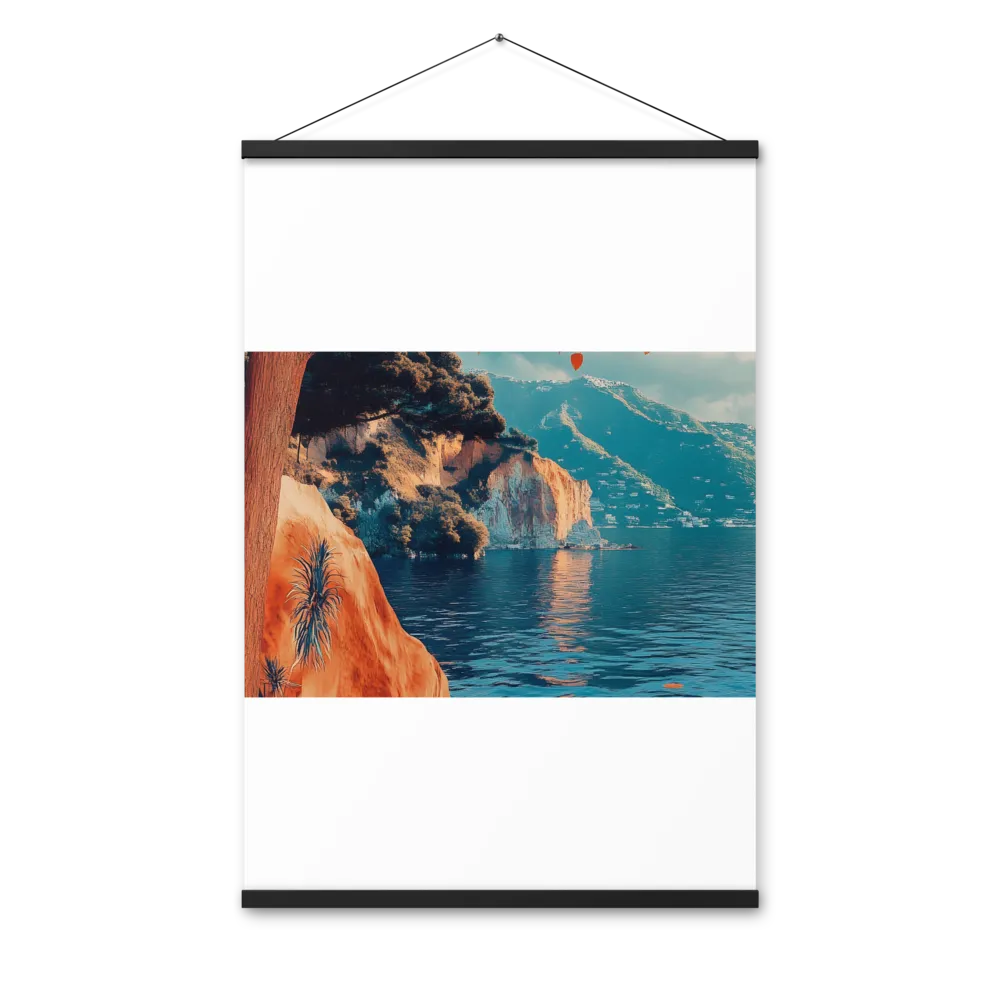 Elysian Waterscape | Poster With Black Wood Hanger | 24″×36″
