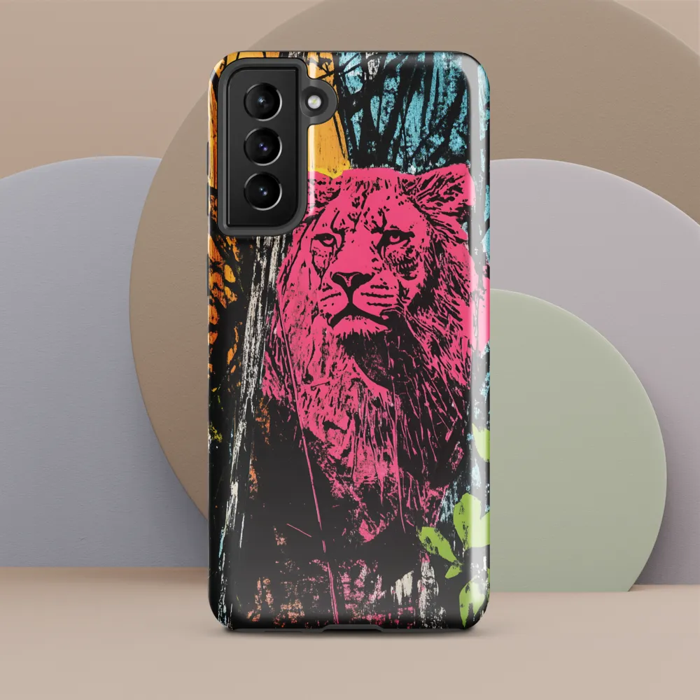 Fierce Vibrance: The Pink Lion