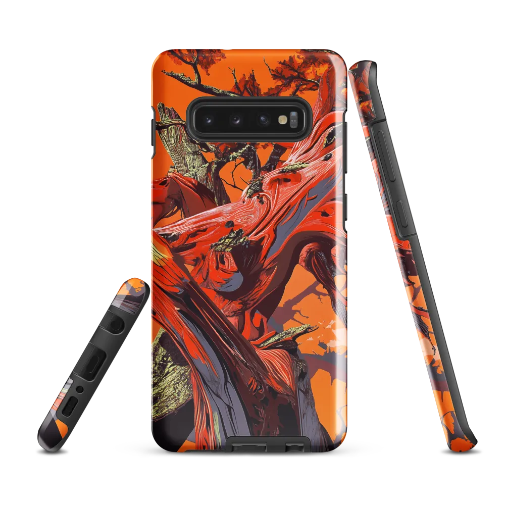 Life in Motion: An Abstract Tree | Phone Case |  S10 Plus | Tough Case | Glossy