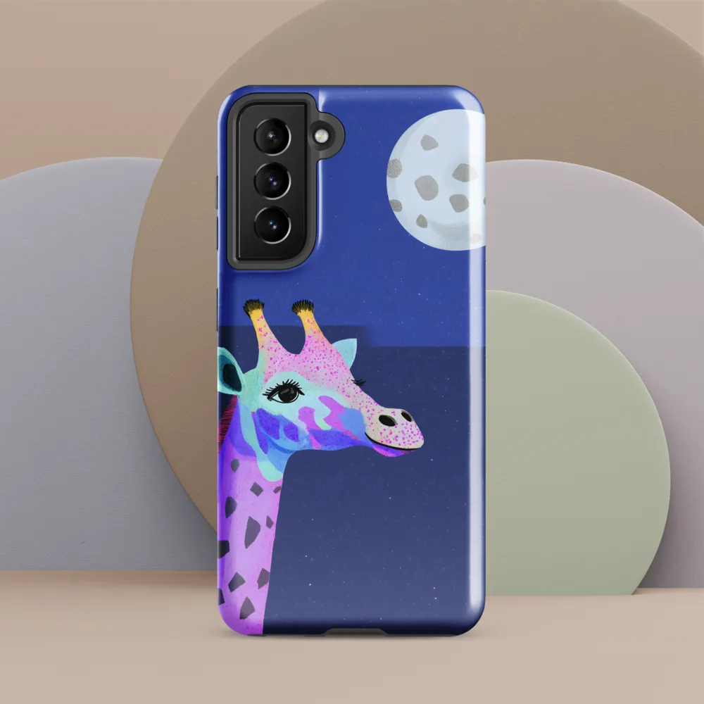 Whimsical Giraffe Under the Stars