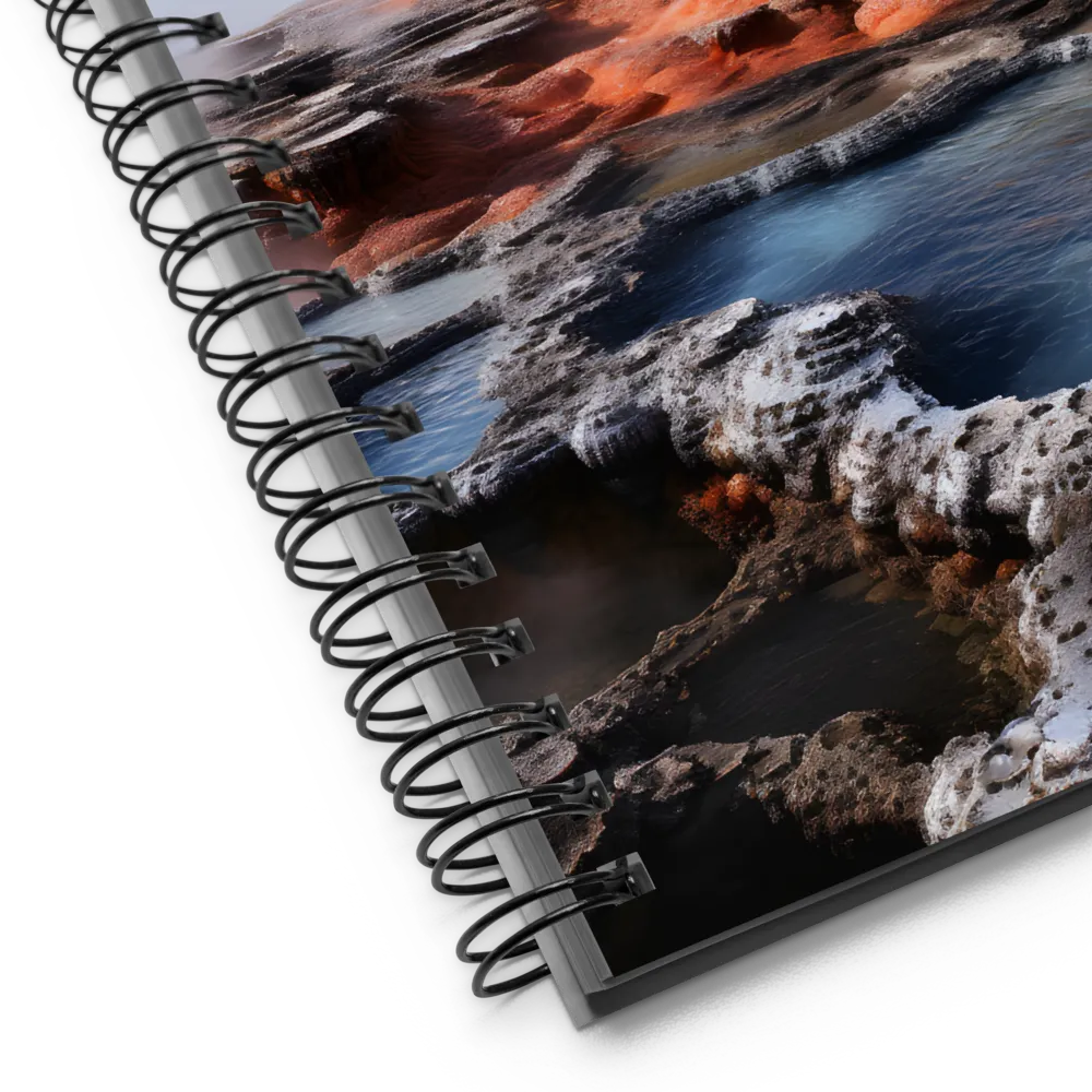 Nature's Fury: The Volcano's Expression | Spiral Notebook