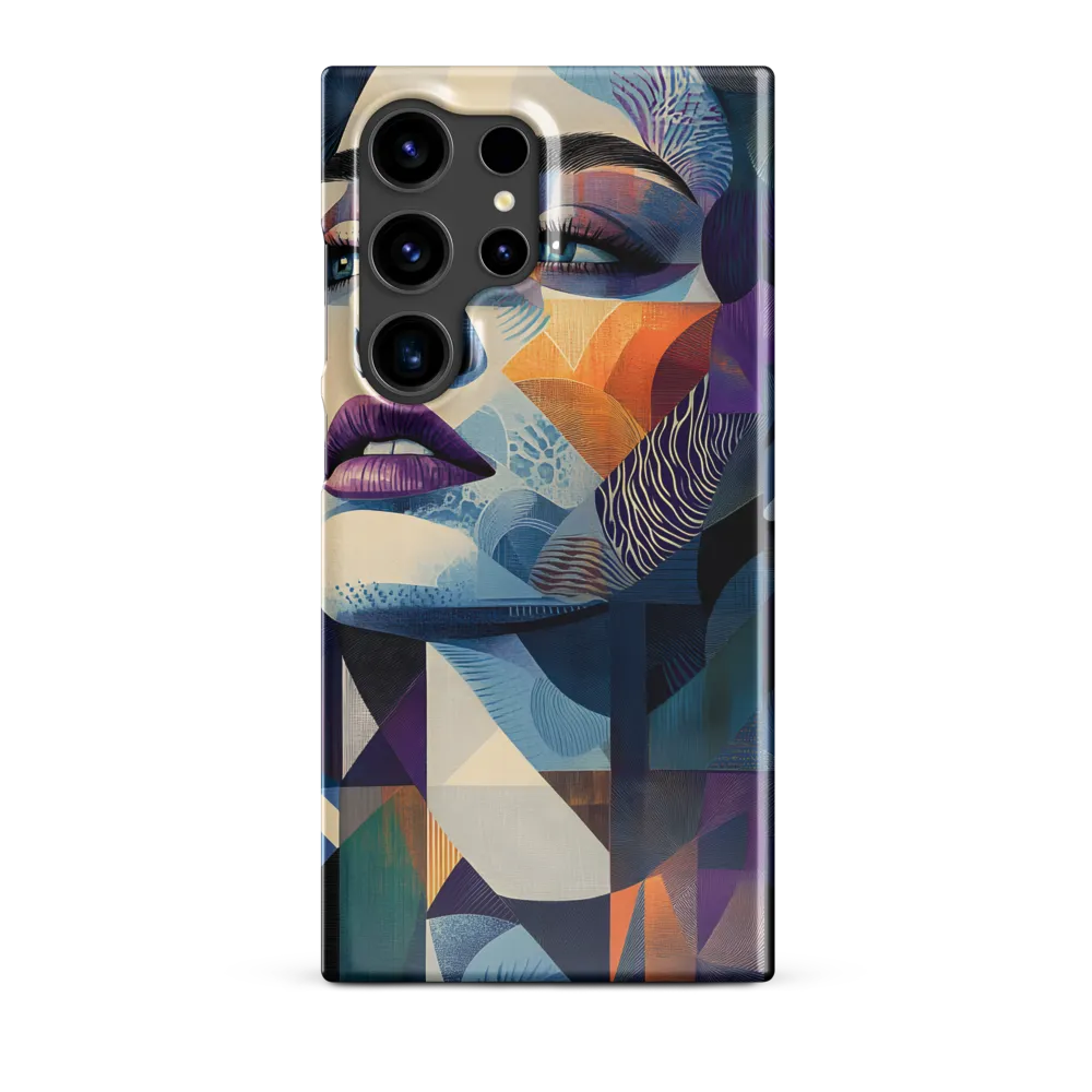 Fragmented Mystery: A Modern Portrait | Phone Case |  S24 Ultra | Snap Case | Glossy