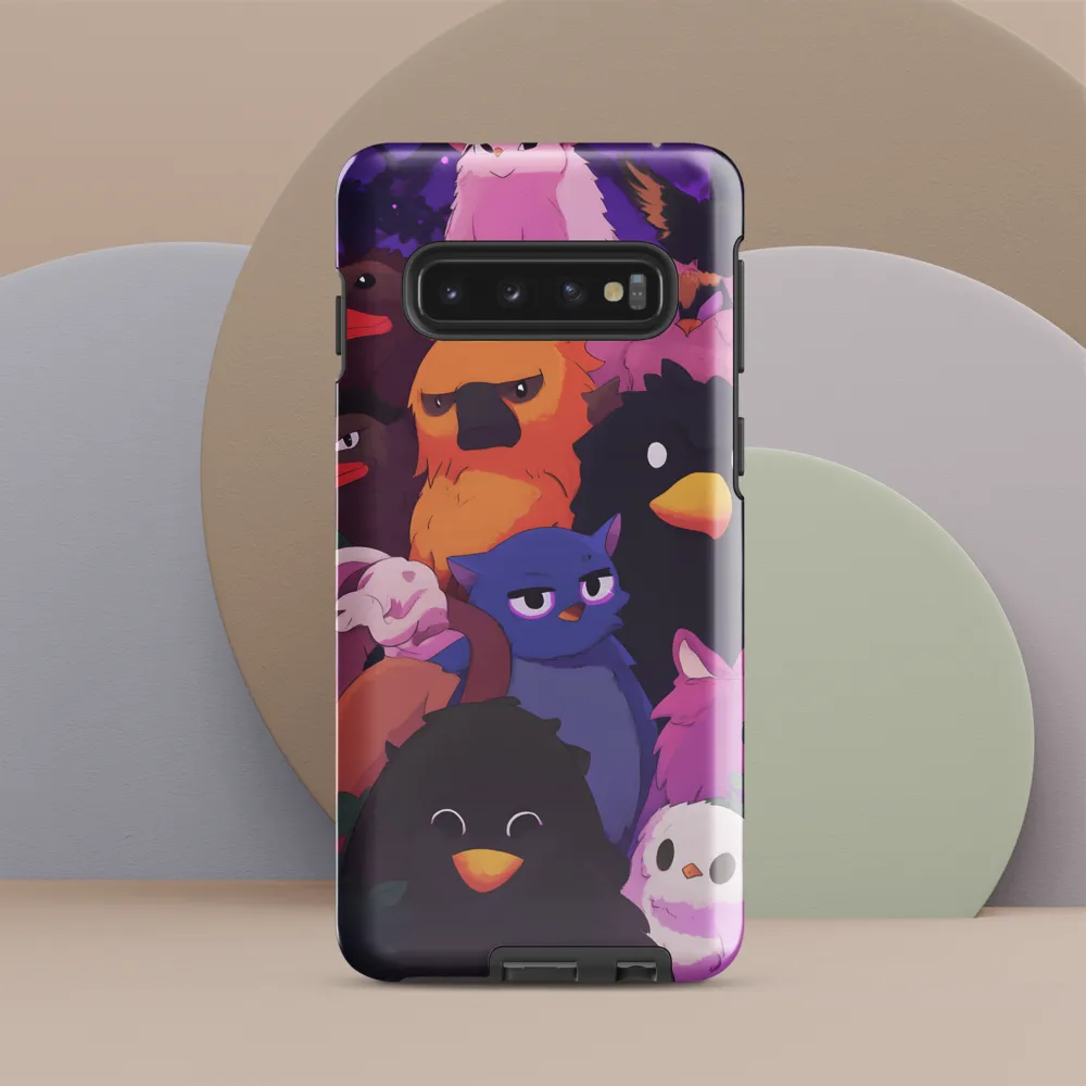 Whimsical Avian Gathering