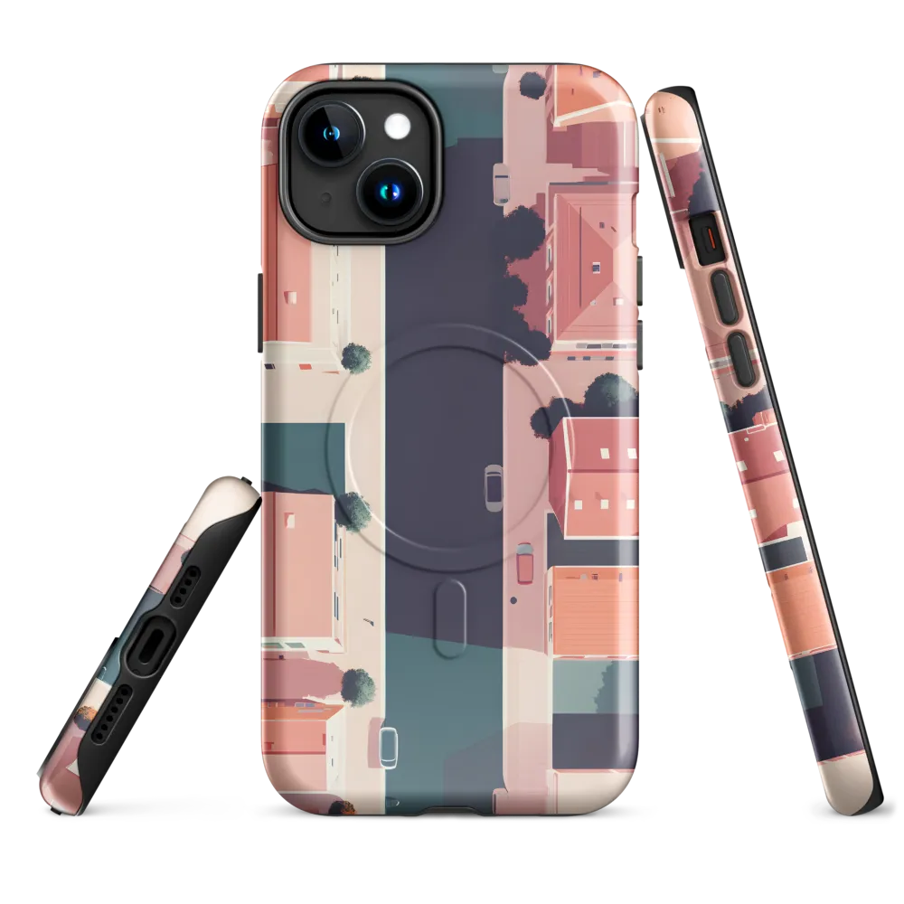 Aerial Serenity: The Tranquil Urban Landscape | Phone Case |  15 Plus | MagSafe® Tough Case | Glossy