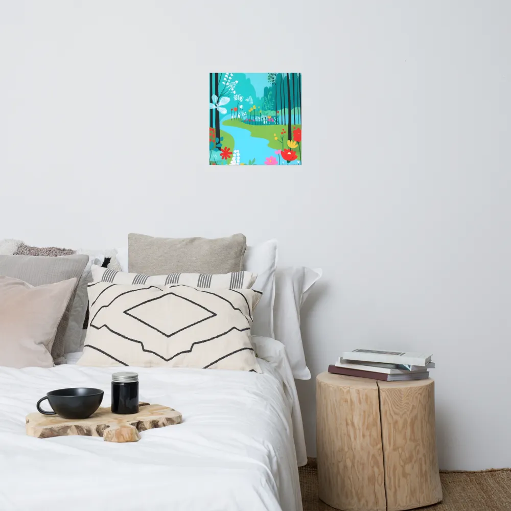 Whispers of Spring: A Colorful Retreat | Poster | 18″×18″