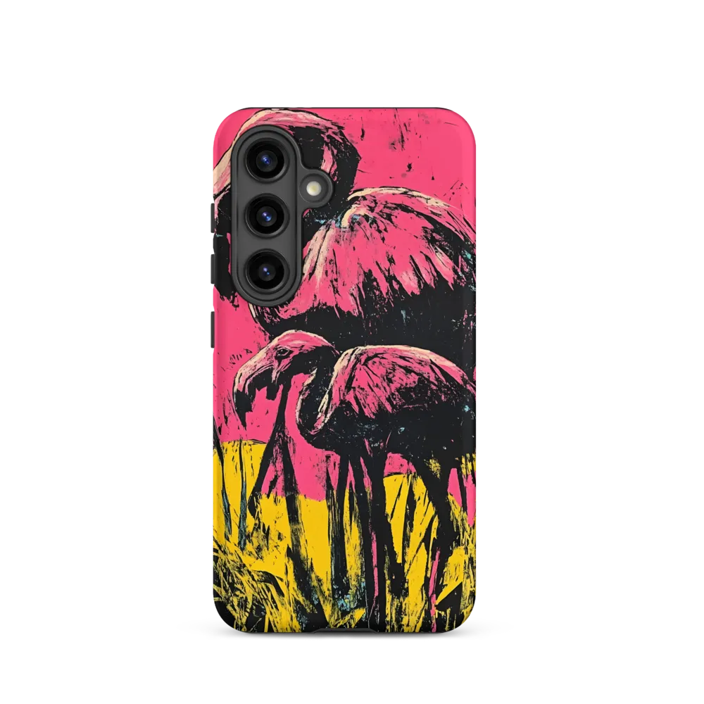 Flamingo Duet: A Pop Art Expression