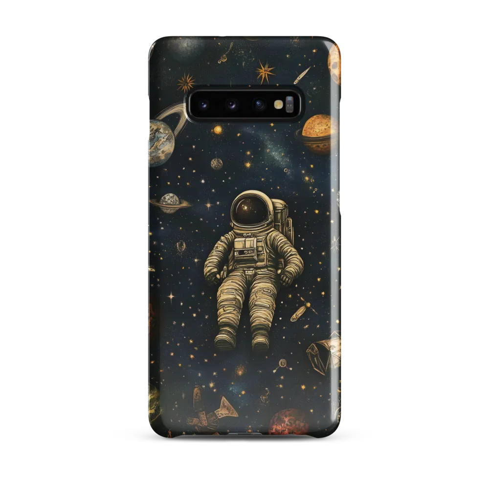 Cosmic Voyage: An Astronaut's Solitude | Phone Case |  S10 Plus | Snap Case | Glossy