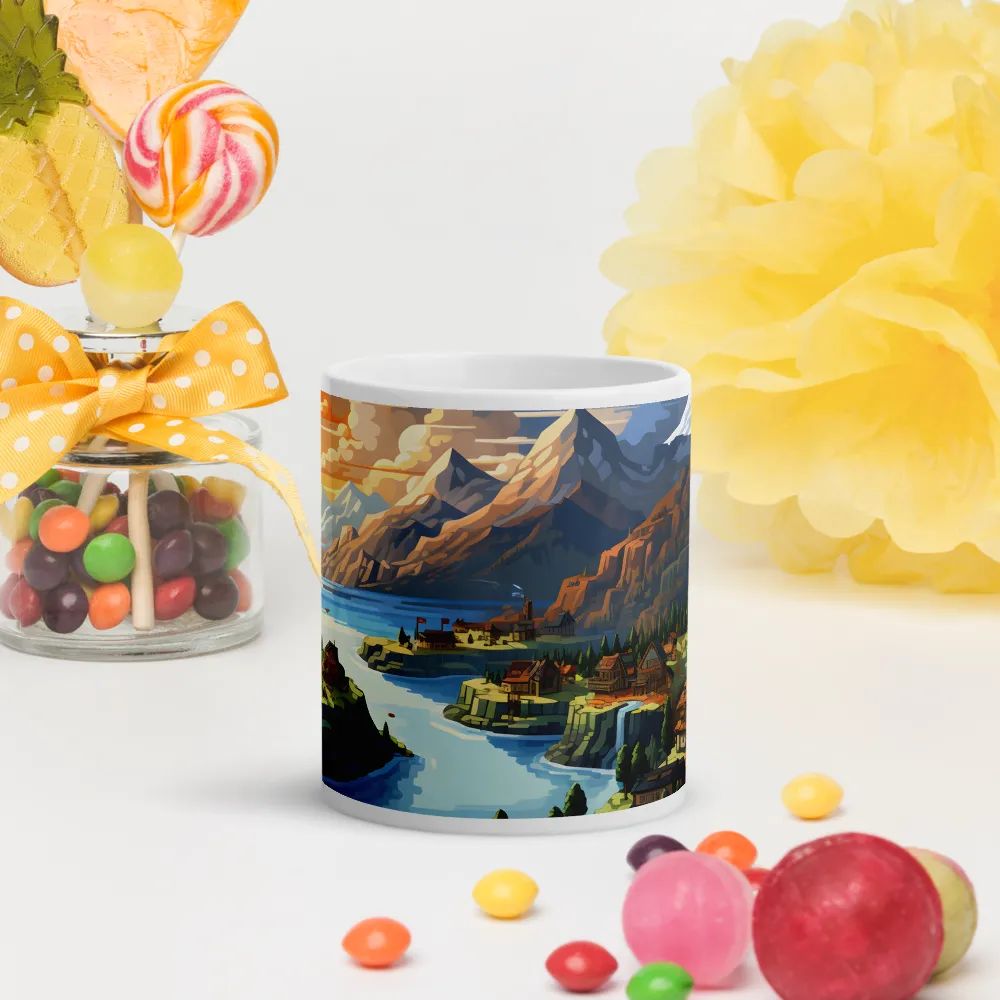 Tranquil Sunset Over Serene Landscape | Mugs | Multiple Sizes & Colors